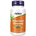 Now Foods Supplements, American גינזנג (Panax quinquefolius) 500 מ"ג, תוסף צמחי, 100 קפסולות Veg