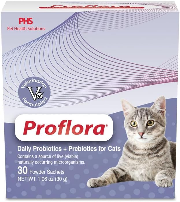 Probiotics for Cats-Complete Gut Health & Immune Support קל לשימוש ב- Multi-Strain Probiotics. Easier Diet Transitions, Healthier Skin & Coat & Helps Treat Diarrhea. 30 חבילות