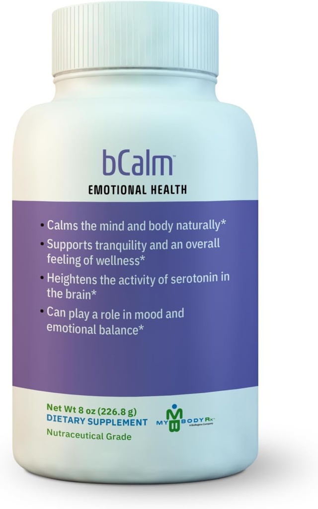 BCalm - תוספי בריאות רגשית 8 OZ | ויטמין B8 | תוספי Inositol