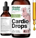 Forever Puppy Cardio Drops for Dogs - Heart Support for Dogs ו-Hawthorn ברי & Motherwort Herb - נוזל אנטי-חמצן תוספת w/Gotu Kola Leaves & Lavender - 4 fl oz oz oz