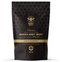 Manuka Honey Drops UMF 15+ / MGO 514+ & Propoliss Made בניו זילנד - גידול טבעי - Soothing Drops - Lemon & Honey Flavor - 25 טיפות