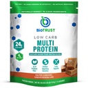 אבקת חלבון דלת פחמימות - אבקת חלבון Whey solated Whey ו- Casein בלגן של Grass-Fed, Pasture-Raated Cattle, Plus Digestive Enzymes - Salted Karamel, 14 משרתות
