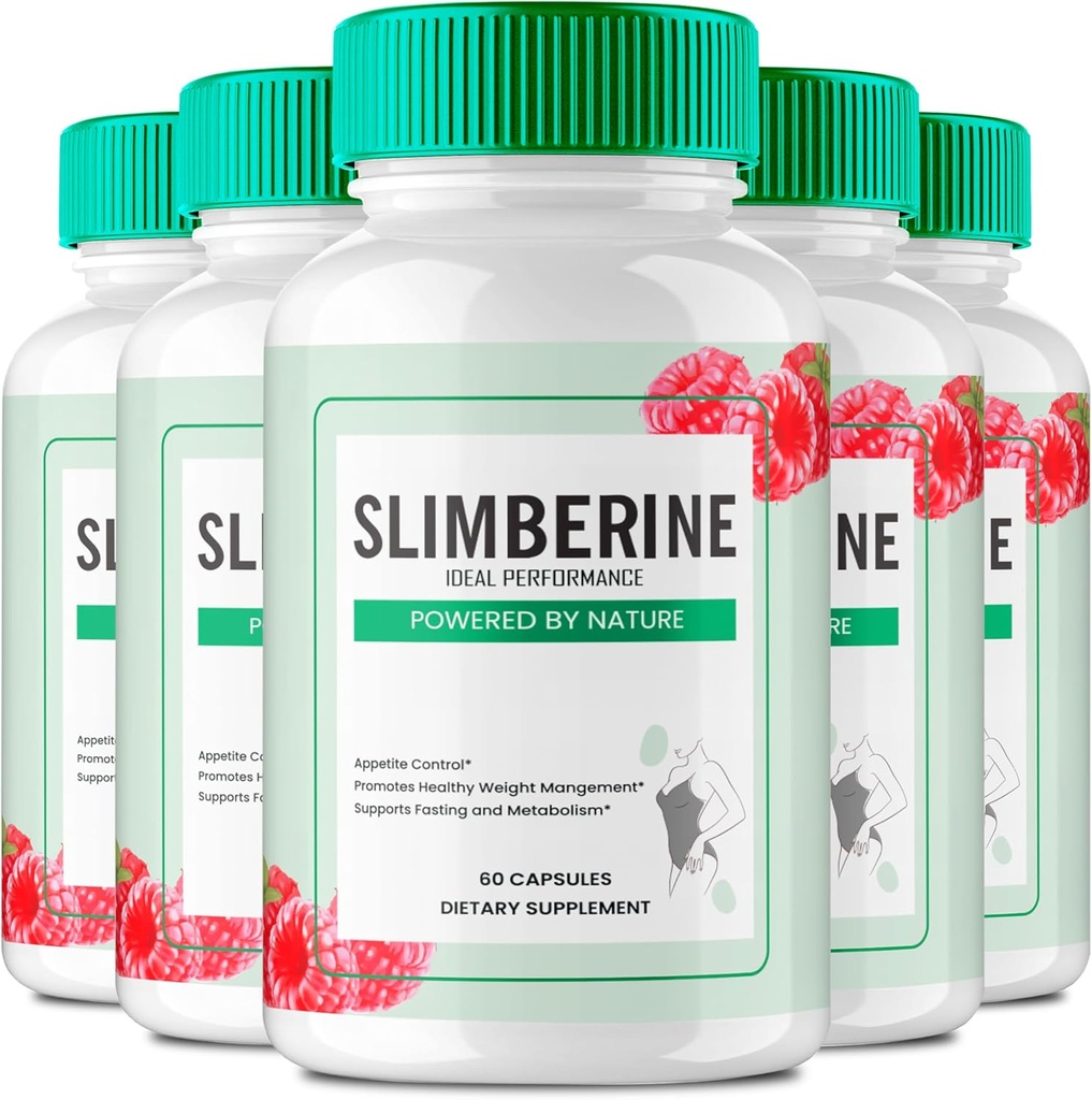 Slimberine Keto קפסולות, Slimberine מתקדם פורמולה גלולות - כוח מקסימלי, סלימברין כל כדורי Keto טבעיים, סלימברין קפסולות, סלימברין רשמי פורמולה ביקורות (5 Pack)