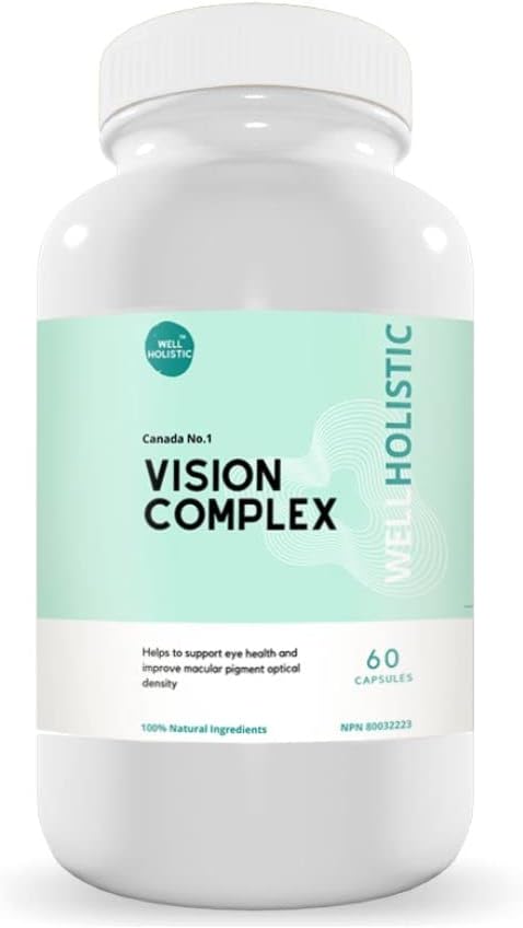 Vision Complex 60 קפסולות - ויטמין & מינרלים עין, מכיל Lutein, ויטמין C, Quercetin, Bilberry & Citrus bioavonoids