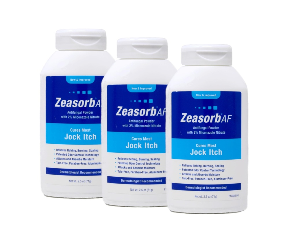 Zasorb Antifungal אבקת טיפול, Jock Itch 2.5 Oz (3 Pack)