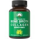 Bone Broth Collagen קפסולות 180 גלולות של Grass Fed Bone Broth Collagen חלבון פפטידים. מכיל את כל 3 סוגים 1, 2, ו 3. Pure Pasture הרים טבליות ידידותיות Paleo עבור נשים וגברים