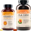 ויטמין D35,000יו (125 mcg) 1 שנה אספקת CLA 1250 שיפור פעילות גופנית טבעי