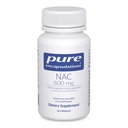 תכונות טהורות NAC 600 מ"ג - N-Acetyl Cysteine NAC עבור Lung Health & Immune תמיכה, Liver Support & Antioxidants * - עם Freeform N-Acetyl-L-Cysteine - 30 קפסולות