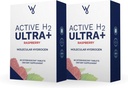 Active H2 Ultra+ Hydrogen Water Tablet, Natural Raspberry. אופטימיזציה לבריאות, תמיכה אי-אמון, ואיזון אנטי-חמצן עם יתרונות של הידרוגן מולקולרי 120 משרתים