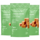 חוגגים ויטמין Bariatric 500 מ"ג Calcium Citrate Chews עם 500 IU ויטמין D3 - Essential for Gastric Bypass חולים & Bone Health - Sugar & Gluten Free, Carmel (270 צ'יפס)