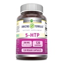 פורמולה מדהימה 5-HTP (L-5-Hydroxytryptophan) תוסף עבור 200 מ"ג לכל המשרתים | קפסולות Veggie | Non-GMO | Non-GMO | Gluten-Free | Made in USA (1 Pack | 120)