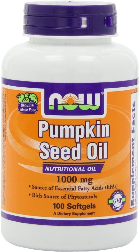 Now Foods - Pumpkin Oil 1000 מ"ג