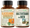 Glucosamine Chondroitin MSM תמיכה תוסף & שלם Multivitamin עבור גברים