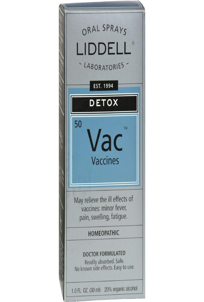 Liddell Homeopathic Vaccine Detox Oral טיפות - 1 Oz