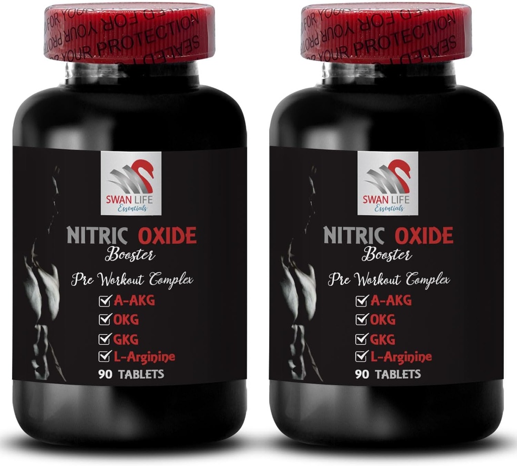Ornithine alpha-ketoglutarate OKG - NITRIC OXIDE BOOSTER - אבקת L-glutamine, סיבולת גופנית, אבקת תחמוצת Nitric, תוסף התעמלות, תוספת אנרגיה, כוח פעילות גופנית 2 180 טבליות