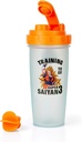 Dragon Ball Z Super Saiyan Goku Gym Shaker בקבוק 20-ounce BPA-Free plastic בלנדר עם Whisk Ball - חלבונים שקד, החלפת Meal, Smoothie Mixer - Workout Accessory - אידיאלי DBZ Gifts
