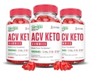 Justified Laboratories (3 Pack Simpli Health Keto ACV Gummies Advanced Formula 1000MG Apple Cider Vinegar פורמולה עם אבקת מיץ Pomegranate B12 טבעוני non GMO 180 מ"מ