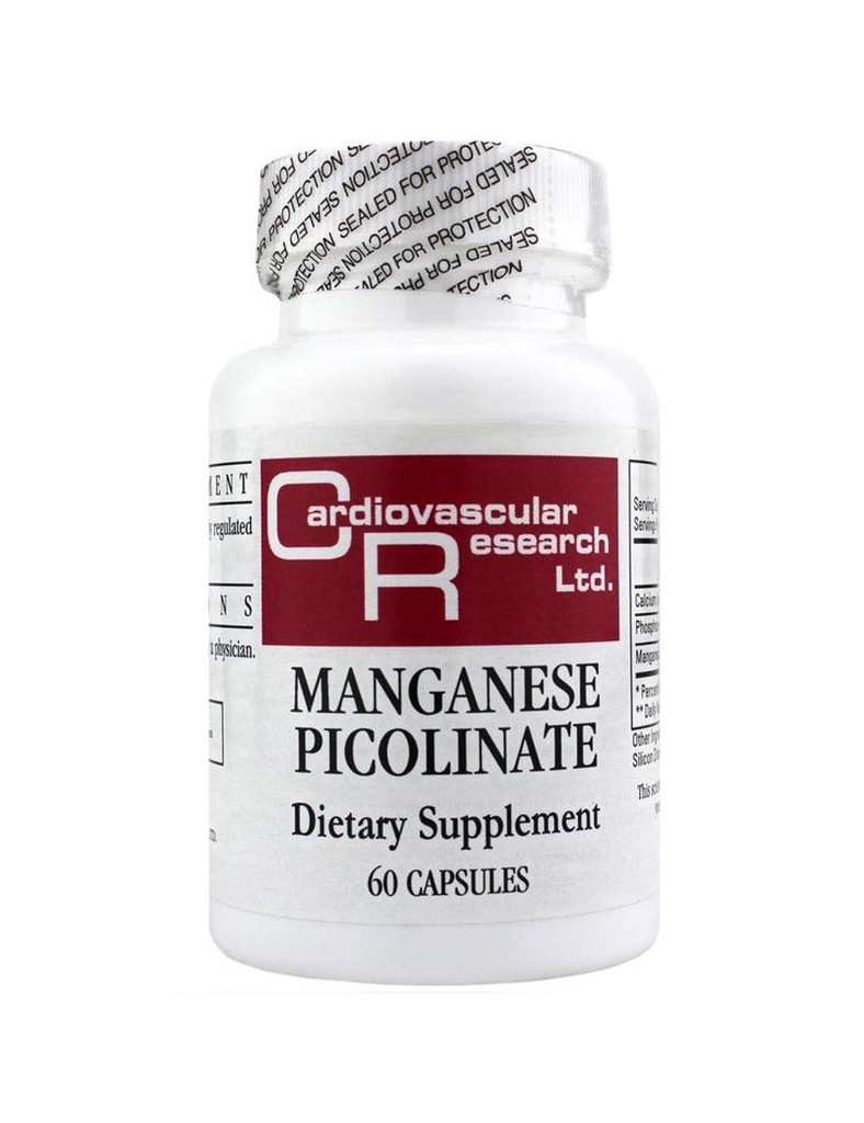 מחקר Cardiovascular Manganese Picolinate, White, 60 Count