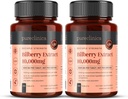 Pureclinica Bilberry לחלץ 10,000 מ"ג X Tablet (2 בקבוקים) - 10 X More Anthocianidins עבור Tablet יותר מאשר רוב האחרים - ו 5 מ"ג שחור פלט עבור 300% הגדלת Absorption
