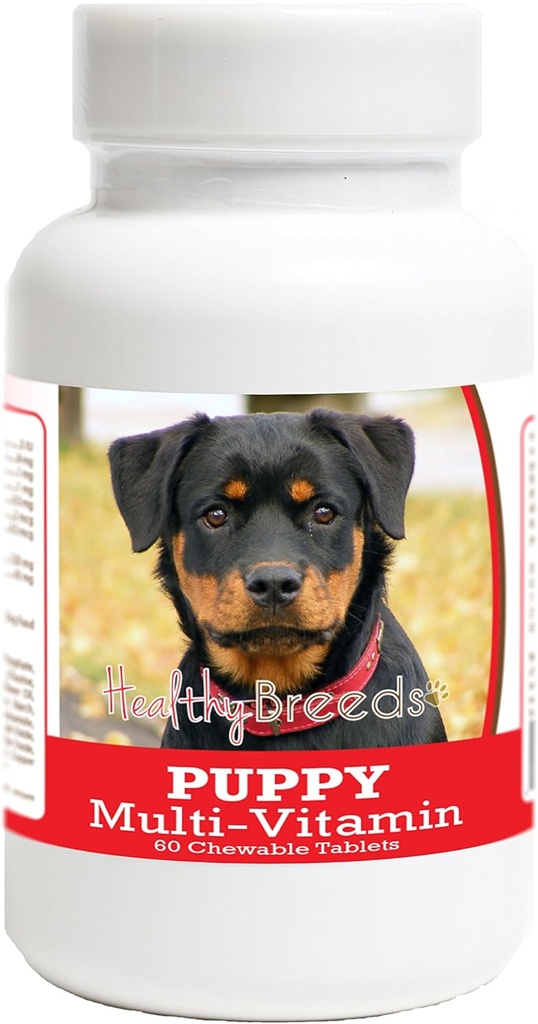 רוטב בריא רוטווילר Puppy Dog Multivitamin Tablet 60 Count