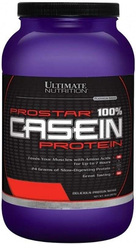 תזונה מושלמת Prostar Micellar ו hydrolyzed Casein אבקת חלבון - שומן חינם Overnight שרירים צמיחה התאוששות עם BCAAs, 2 פאונד, שוקולד
