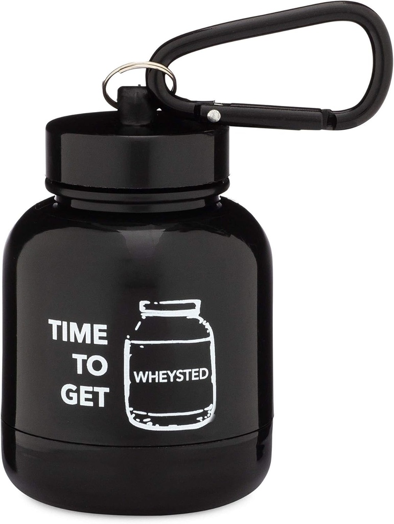 ONMYWHEY - אבקת חלבונים & תוסף Funnel Keychain, Portable to- Container for theהתעמלות, Workouts, Fitness & Travel - TSA Approved, Time to Get Wheysted