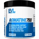 Evlution Agmatine Sulfate Nitric Oxide אבקת תזונה גבוהה כוח Agmatine Sulfate אבקת Nitric Oxide תוספת עבור אינטנסיביות גבוהה משאבת צמיחה שרירים התאוששות וביצוע - Unflavored