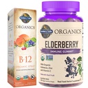 גן החיים אורגניים מבוגרים Immune Gummies, 120 Count & B12 ויטמין Raspberry Spray, 500mcg, 2oz