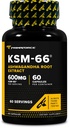 פרימנטל KSM-66 Ashwagandha Root Extract (600mg) 60 קפסולות Veggie - 5% עם bioPerine