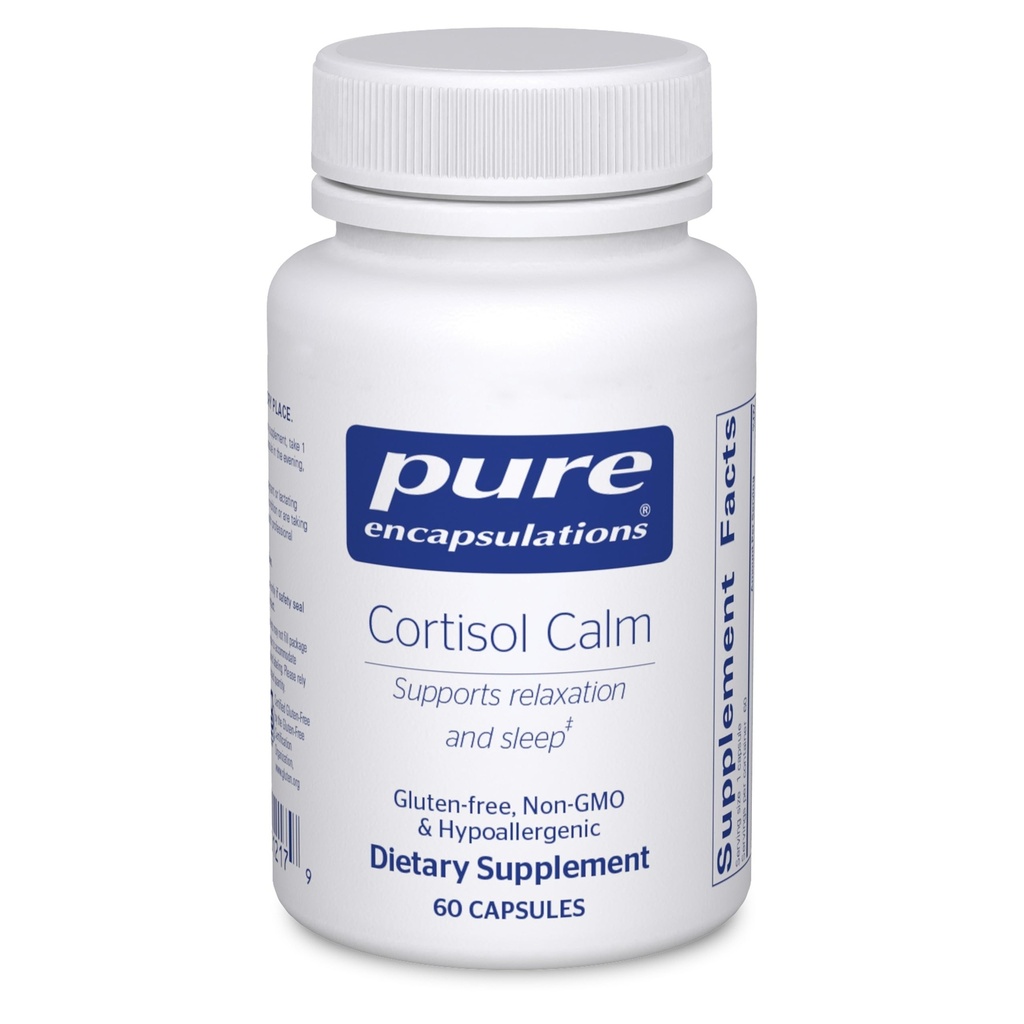 Encapsulations Cortisol Calm - תמיכה Cortisol Health & מרגיעה - אשוגנדה L-theanine - שינה שקטה - 60 קפסולות