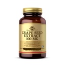Solgar Grape Seed לחלץ 100 מ"ג, 60 קפסולות ירקות - תמיכה תזונתית Antioxidant - טבעוני, Gluten חינם, חלב חינם - 60 המשרתים