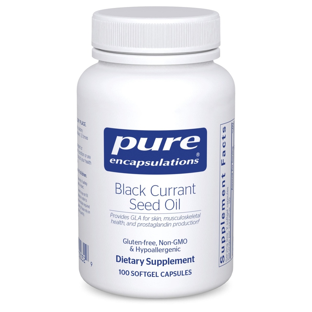 Pure Encapsulations Black Currant Seed שמן | תוספי דיאטת Hypoallergenic
