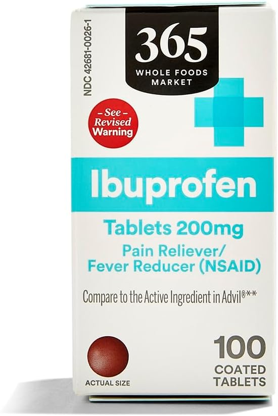 365 כל יום ערך Ibuprofen Tablet 200mg, 100 ct