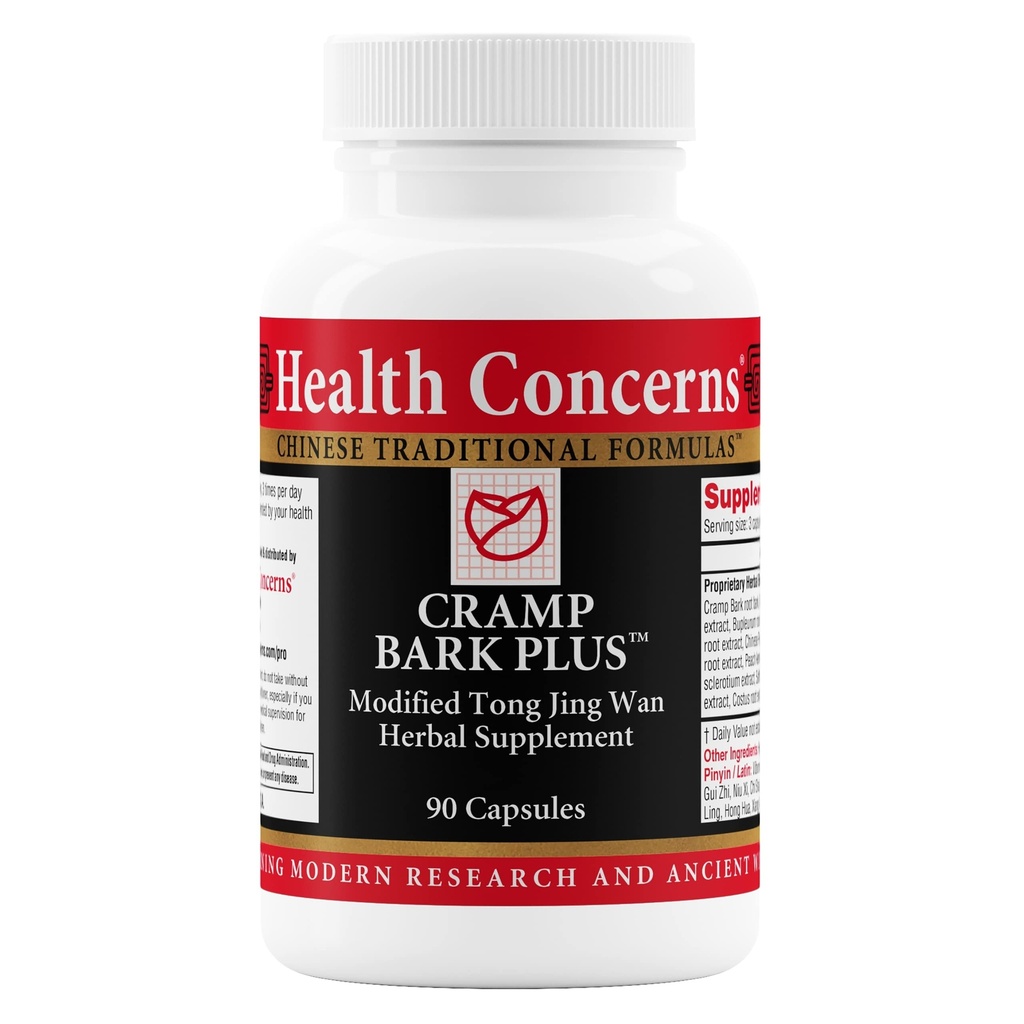 דאגות בריאותיות Cramp Bark Plus - Menstrual Cramp Relief & Hormonal Balance - תמיכה ב Circulation - Dong Quai, Black Cohosh, Bupleurum & סינית Herbs - Herbal Supplement for Women - 90 קפסולות