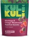 Kuli Kuli Super Energy Gummies - תוספי אנרגיה עם Moringa, Caffeine-Free Natural Energy Booster - 60 Non-GMO, Gluten-Free Moringa Gummies