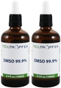 2X DMSO 99.9% פארמה מרכיבים; ריח נמוך - Dimethyl sulfoxide נוזל | 2X 3.4 Oz - 2X 100 מ"ל | טוהר גבוה | הגדרת 2 | Heiltropfen®