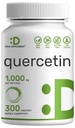 Quercetin 1,000 מ"ג פרי, 300 קפסולות - תוספי תמיכה בריאים, גבוה Bioavailable Flavonoids, Natural Antioxidant - non-GMO, Soy Free, No Gluten