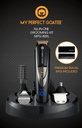 My Perfect Goatee®️ 13-in-1 Mens Grooming Kit - LED Display Beard Trimming Kit with Travel Bag, Charging Stand, & More - Waterproof, Cordless Electric Trimmer for Nose, Body, & More – Ideal Gift Set
