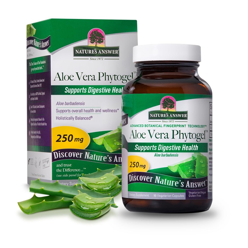 תשובתו של Nature's Aloe Vera Phytogel | Supports Digestive Health