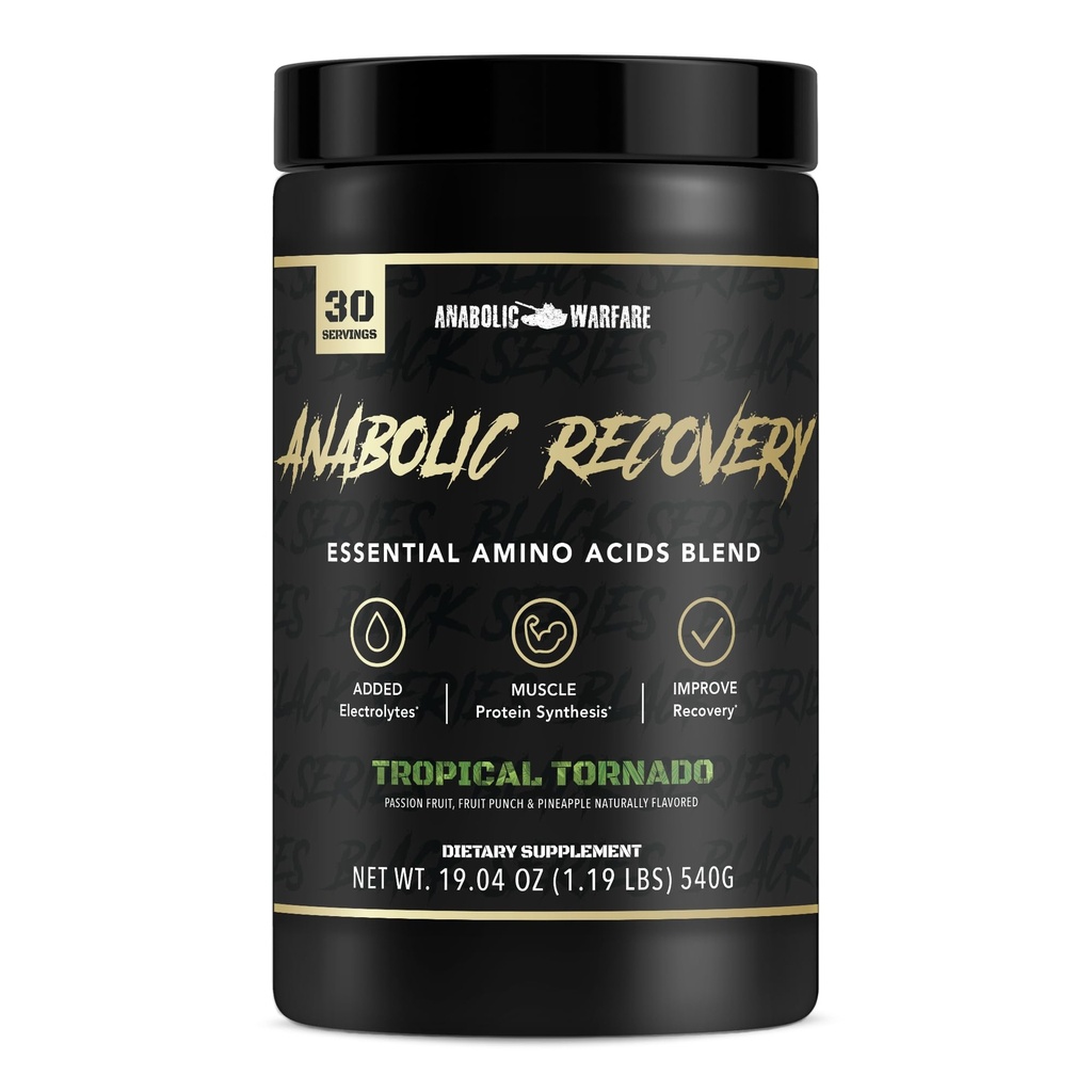 Anabolic Recovery, Essential Amino Acids, Post Workout Recovery, Premium hydrotion, בנה שריר (Tropical Tornado, 30 משרתים)