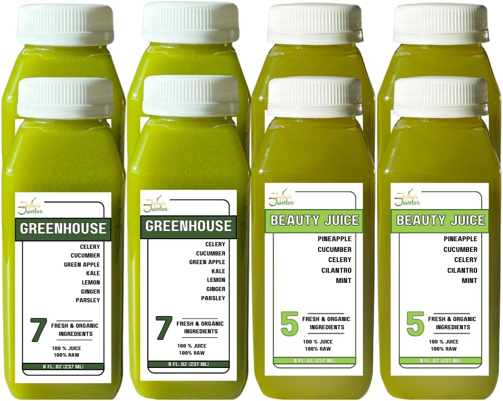 1 יום אורגני Raw Low Sugar Juicese - לרדת במשקל, Curve Cravings & Reboot המערכת שלך - גדול גם לילדים!