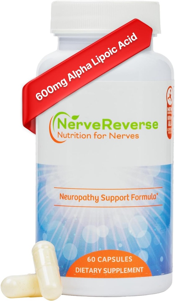 NerveReverse Neuropathy תומך פורמולה קפסולות - 3 Pack (3 בקבוקים) - 90 יום אספקה