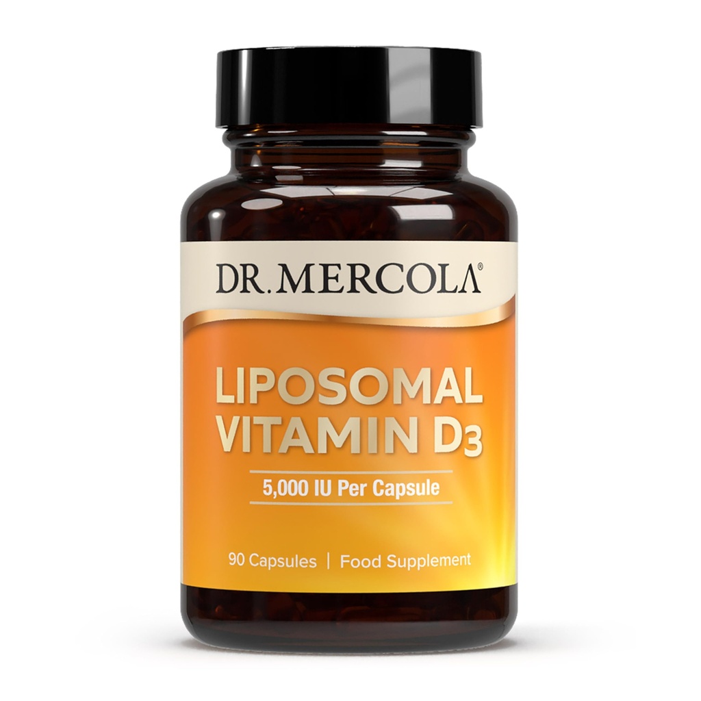 ד"ר מריקולה Liposomal ויטמין D3 - תומך בלב, עצמות ובריאות החיסון - 5,000 IU Per Serve - non-GMO, Soy Free & Gluten Free - 90 קפסולות (90 משרתים)