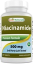 Best Naturals Niacinamide 500 מ"ג 240 טבליות (זמין עבור Vegetarian) - טופס non-Flushing של Niacin (Vitamin B3)