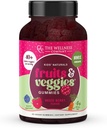 The Wellness Company Kids Naturals Fruits & Veggie Gummies - תמיכה תזונתית יומית (64%)