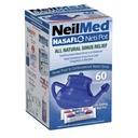 ניל מed NasaFlo Unbreakable Neti Pot עם 60 חבילות premixed
