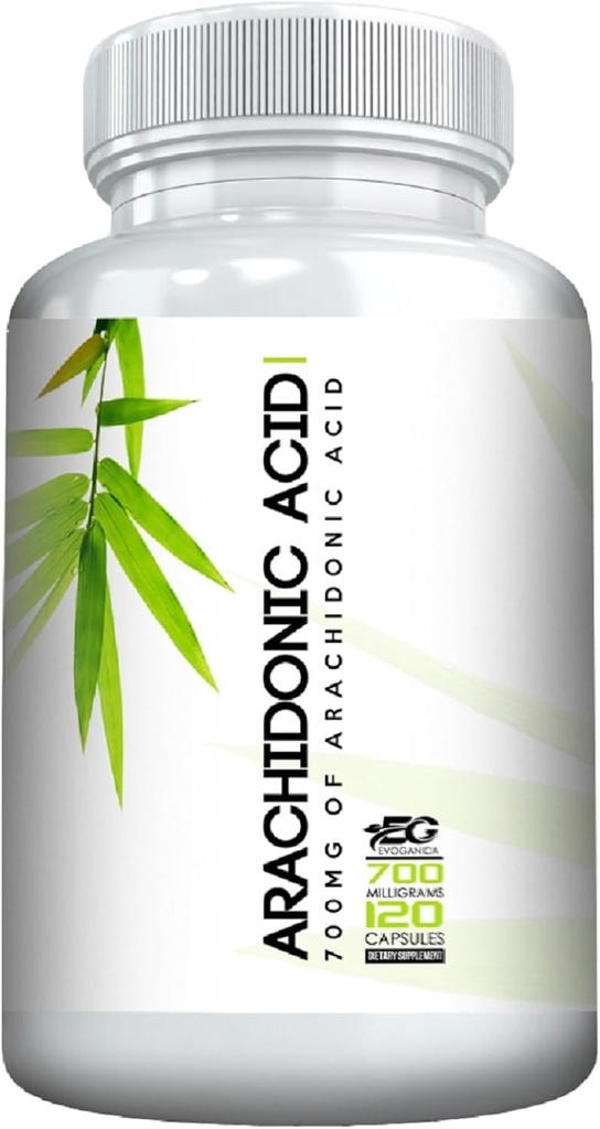 Arachidonic Acid - 700 MGS Per משרת - 120 משרתות Per Bottle - מקדם שריר ו Stregth - מקס כוח