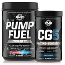PMD Sports Ultra Pump Fuel Insanity - Pre Workout - Cherry Bombsicle (30 משרתים) ספורט CG5 Premium Creatine ו- L-Glutamine (60 משרתים)