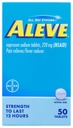 Aleve, Pain Reliever / Fever hydror 220 מ"ג טבליות, 50 Count