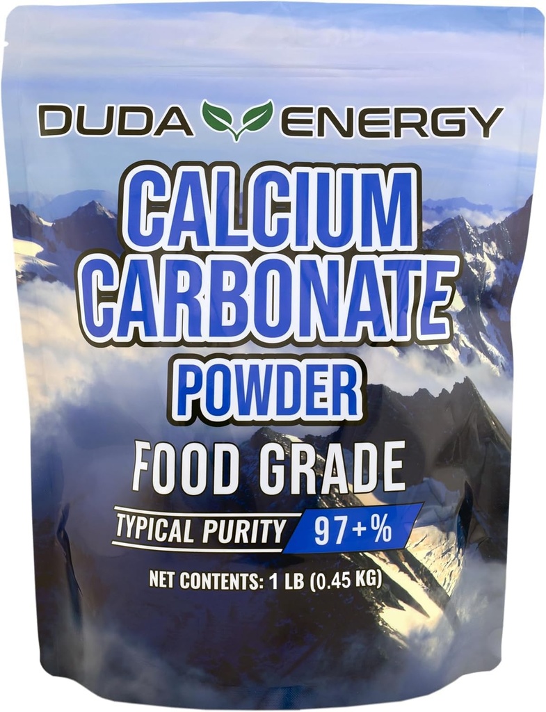 Duda Energy FGcc1f מזון כיתה 97+% Calcium Carbonate from Ground Limestone, 1 lb.